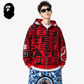 BAPE All-Over Logo Shark Zip Hoodie
