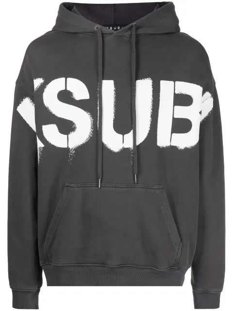 Ksubi graffiti stencil logo hoodie