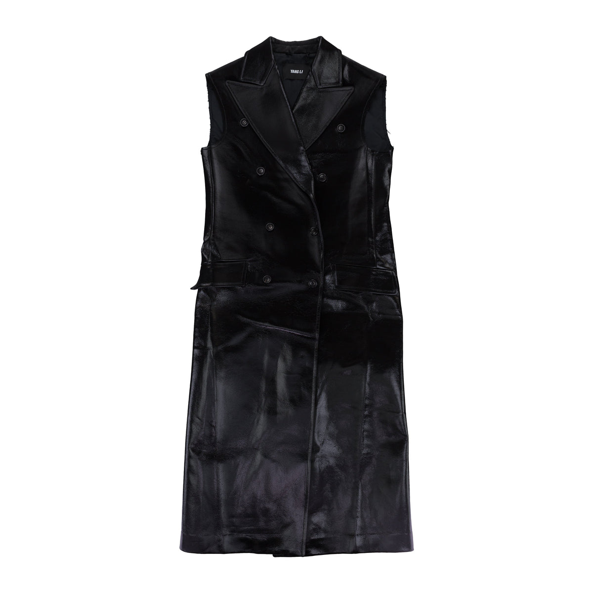 SLEEVELESS BLACK COAT