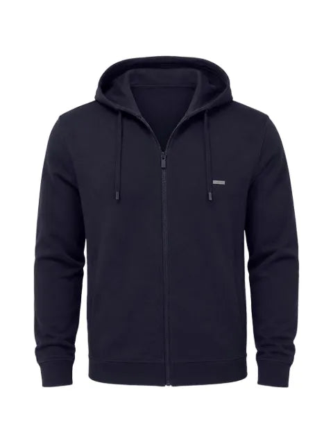 Costume National zip-up drawstring hoodie