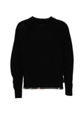 Undercover button-fastening knitted sweater