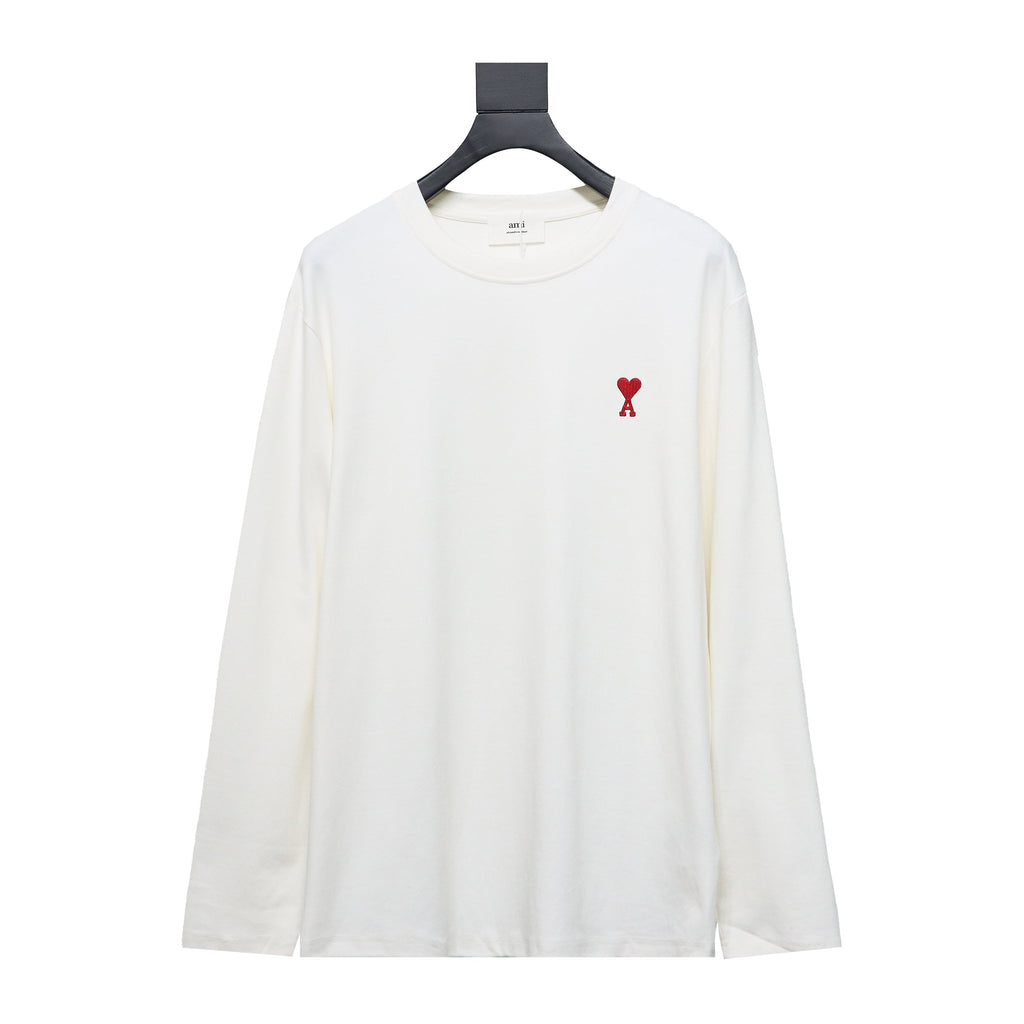 Ami Long-Sleeve T-Shirt White