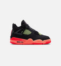 Air Jordan 4 Retro Black Infrared 23 Grade School Shoes - Black Infrared 23 Bright Mango