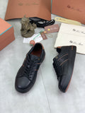 Loro Piana Low-Top Sneakers with Brown Accents