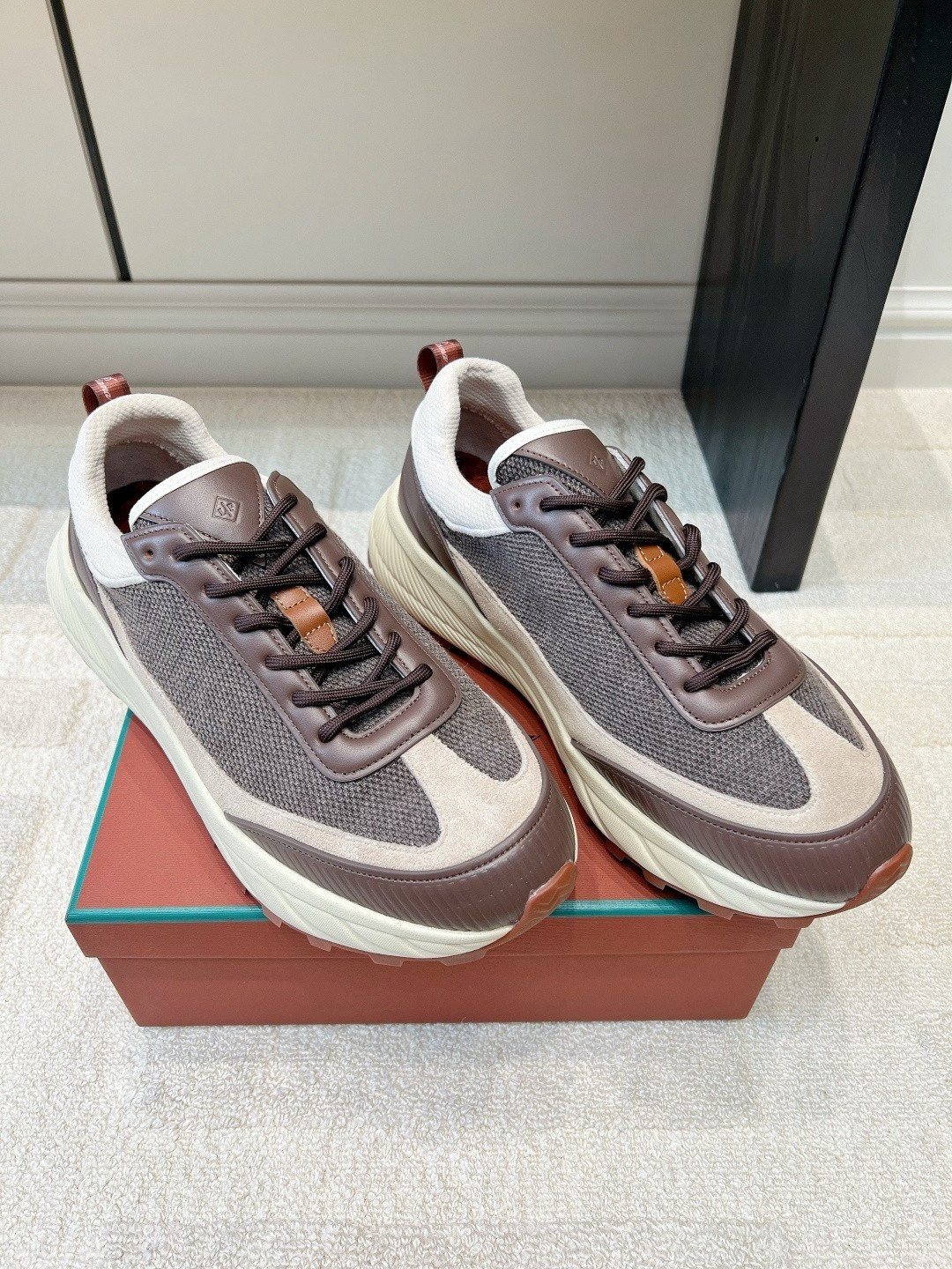 Loro Piana Paneled Low-Top Sneakers