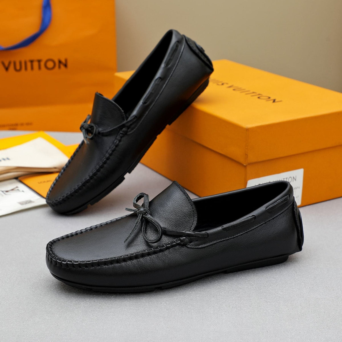 Louis Vuitton Bow Moc-Toe Loafers