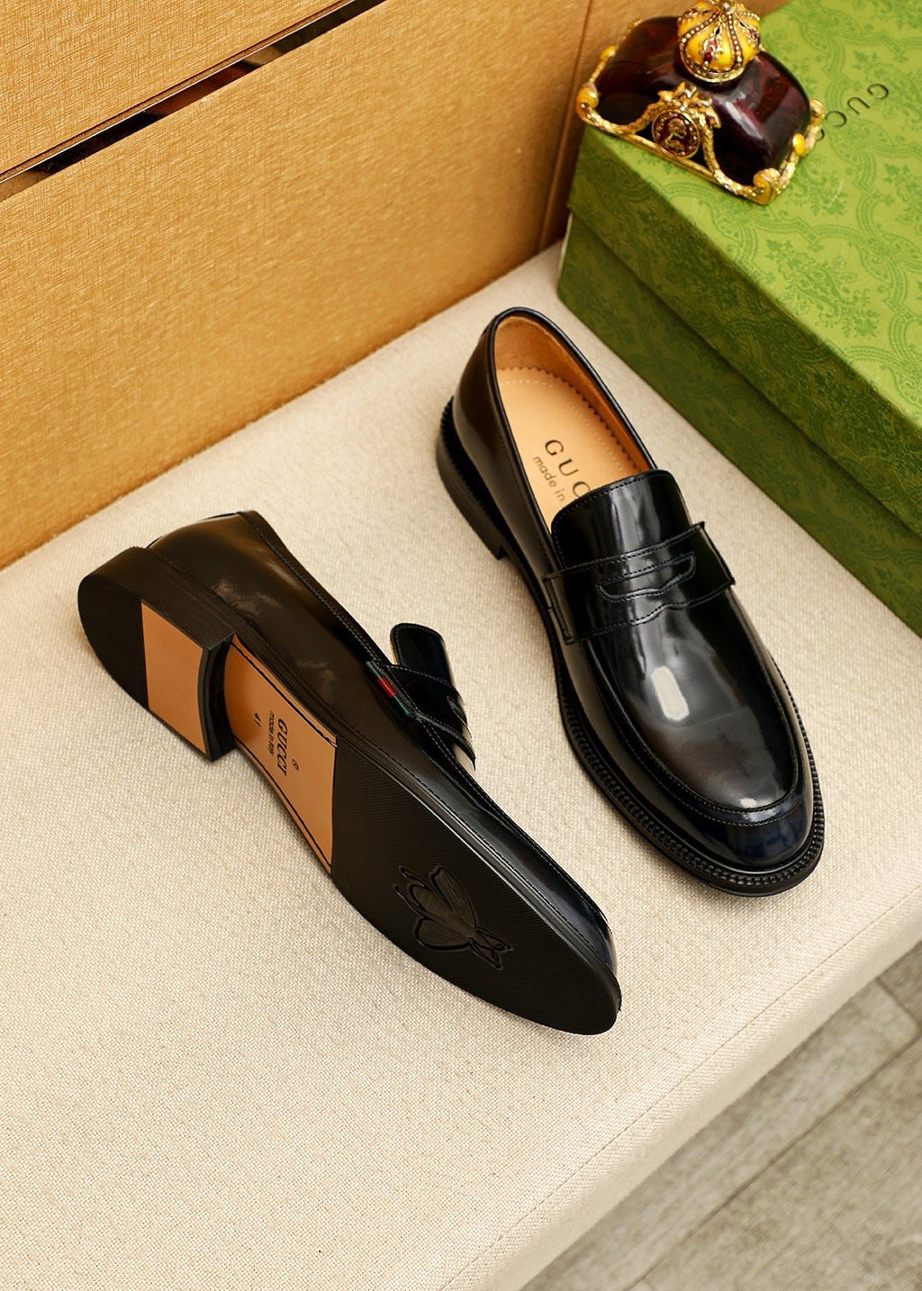 Gucci Polished Penny Loafers