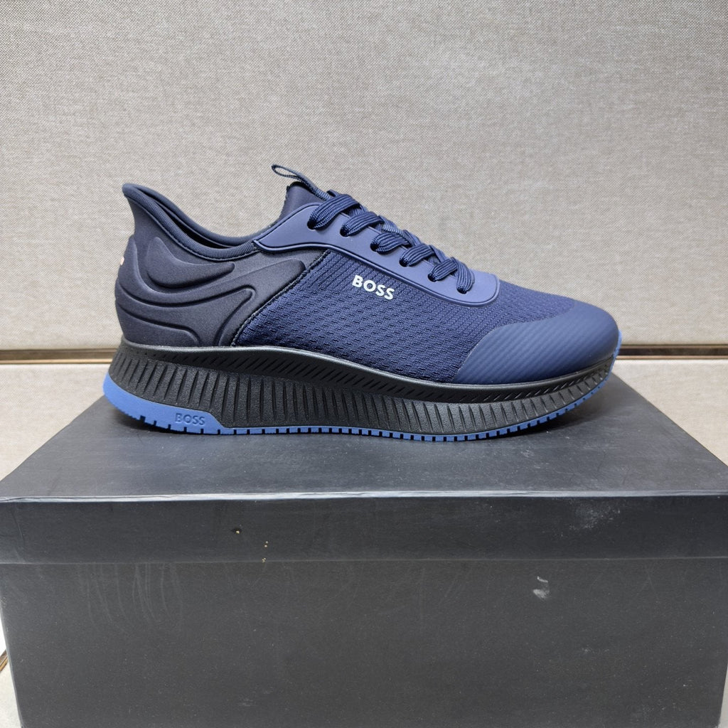 BOSS Men's Mesh Panel Sneakers